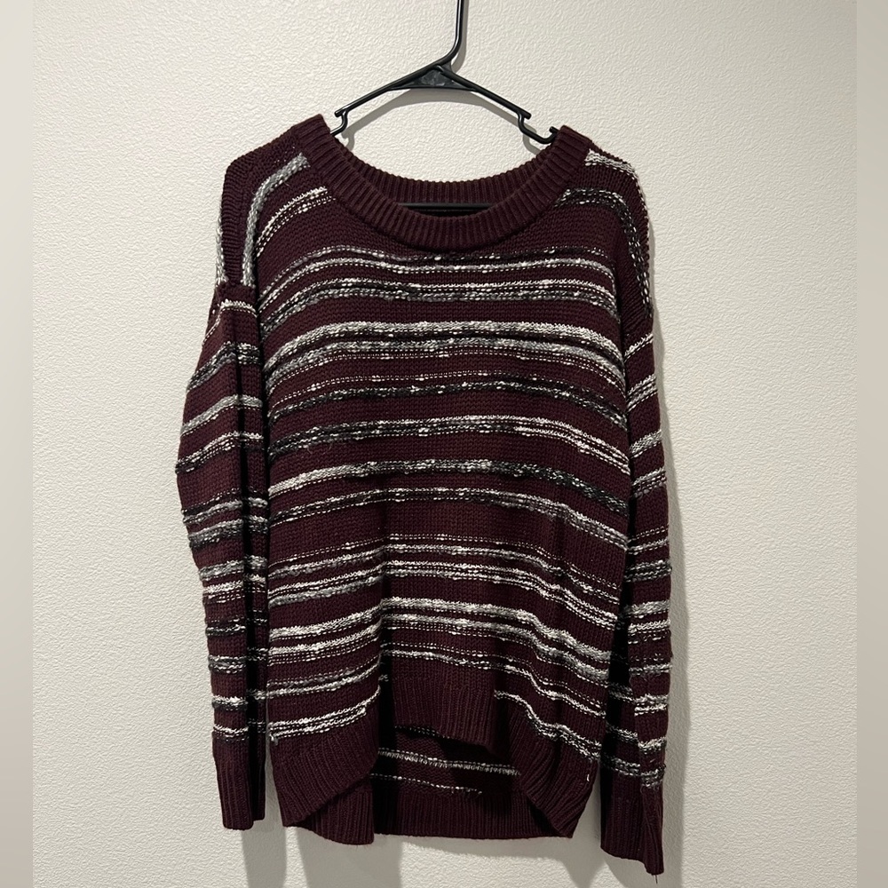 5/$10! Calvin Klein Knitted Stripped Sweater Size Medium